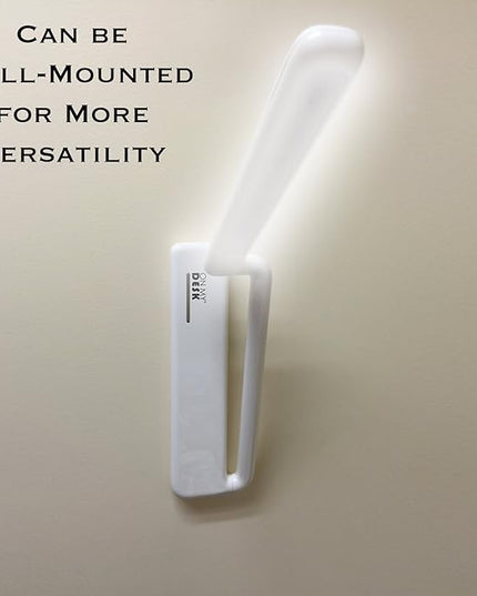 On My Desk Folding LED Rechargeable Lamp, 10.5", White - LeafyLoom