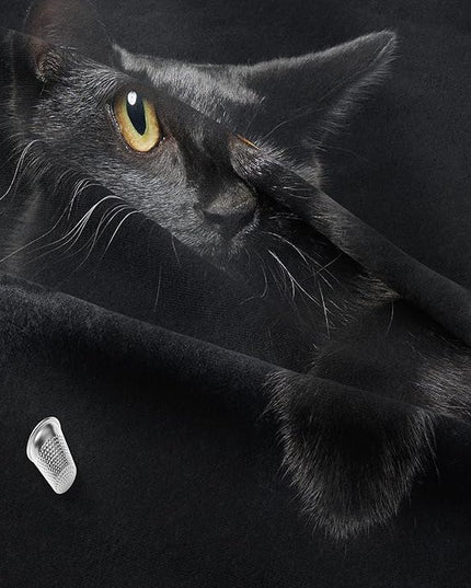 NINENINE Cat Comforter Bedding Set Twin for Girls Kids,Black Cat Lying on The Black Sofa Pattern Printed Bedding Set,Black Comforter Set,Soft Breathable Microfiber Quilt with Matching Pillowcase#5005 - LeafyLoom