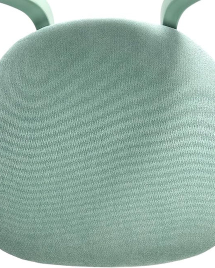 FurnitureR Writing Task Chair for Teens Boys Girls 360 Rolling Wheels Fabric Soft Pad Seat Breathable Backrest, Height Adjustable Liftup 29.5"-34.3", Morandi AQUA - LeafyLoom