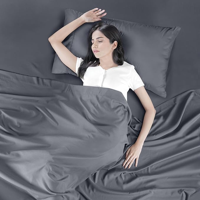 Utopia Bedding Twin Bed Sheets Set - 3 Piece Bedding - Brushed Microfiber - Shrinkage and Fade Resistant - Easy Care (Twin, Grey) - LeafyLoom