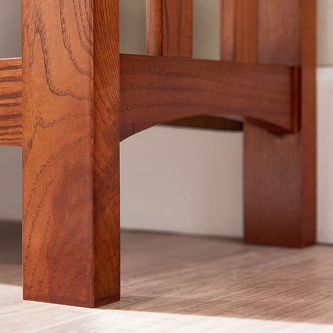 Leick Home 8261 Mission Impeccable Wood Bookcase with Drawers in Medium Oak - LeafyLoom
