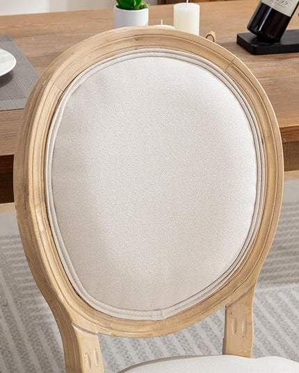 NicBex Haerin-SD-00126-LWJ Dining Chairs, 22.8"x19.3"x37.4", Light Beige - LeafyLoom