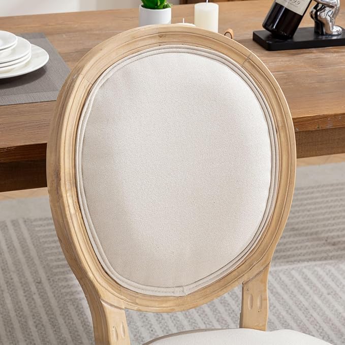 NicBex Haerin-SD-00126-LWJ Dining Chairs, 22.8"x19.3"x37.4", Light Beige - LeafyLoom