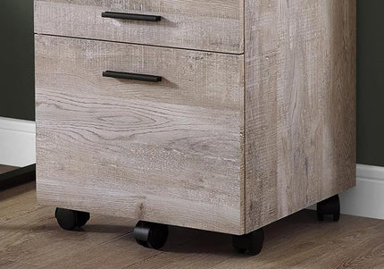 Monarch Specialties I FILING CABINET, TAUPE - LeafyLoom
