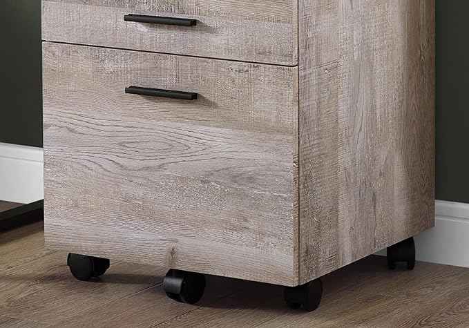Monarch Specialties I FILING CABINET, TAUPE - LeafyLoom