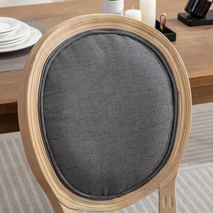 NicBex Haerin-SD-00127-LWJ Dining Chairs, 22.8"x19.3"x37.4", Dark Gray - LeafyLoom