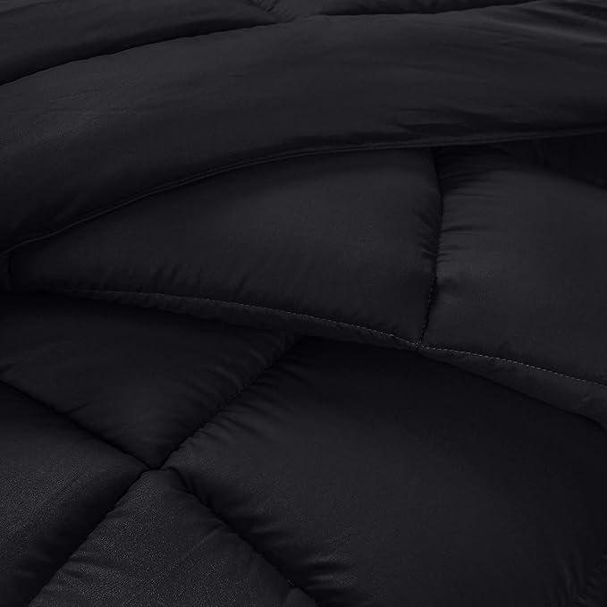 Utopia Bedding Twin Comforter Set Kids with 1 Pillow Sham, Bedding Comforter Sets, Down Alternative Black Comforter, Soft and Comfortable, Machine Washable - LeafyLoom