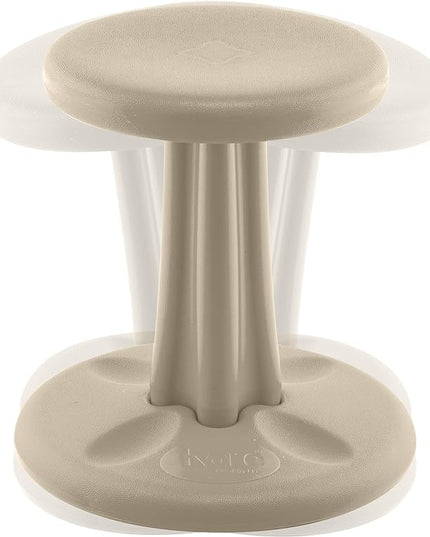 Kore Kids Wobble Chair - Flexible Seating Stool for Classroom & Elementary School, ADD/ADHD - Made in The USA - Age 6-7, Grade 1-2, Sand Dollar (14in) - LeafyLoom
