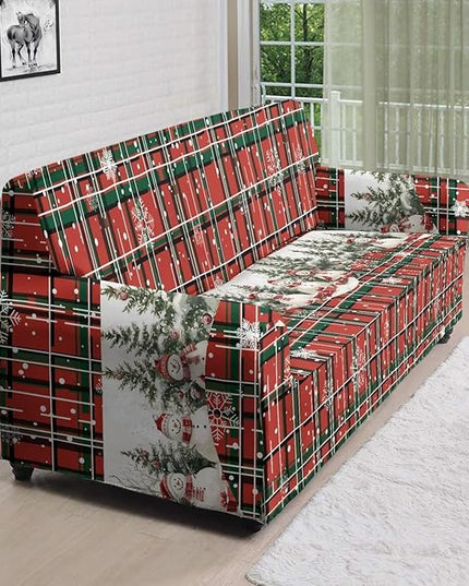 FKELYI Christmas Decorations Sofa Couch Cover Comfortable Furniture Protector Easy Going Stretch Sofa Slipcover with Elastic Bottom XL FKELYI