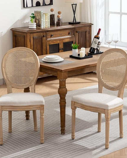 NicBex Haerin-SD-00124-LWJ Dining Chairs, 23"x19.3"x37.8", Beige - LeafyLoom