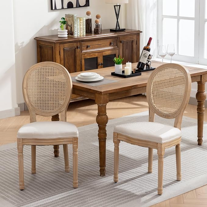 NicBex Haerin-SD-00124-LWJ Dining Chairs, 23"x19.3"x37.8", Beige - LeafyLoom
