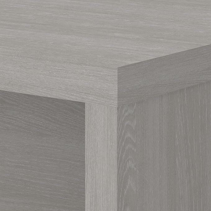 Bush Business Furniture Echo Desk Return/Bridge, Gray Sand - LeafyLoom