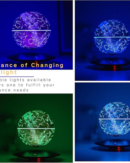 Levitating Constellation Ball, Levitating Star Night Light Globe, Creative LED Starlight Ball Gifts for Birthday Kids Women Girls Boy Best Friend - LeafyLoom