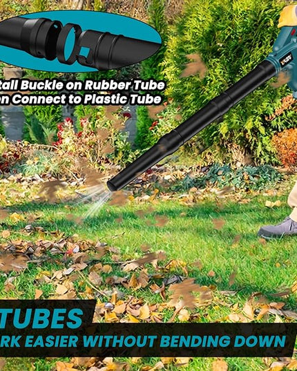 Cordless Leaf Blower for Makita 18V Battery,Electric Jobsite Air Blower with Brushless Motor,6 Variable Speed Up to 180MPH,2-in-1 Handle Electric Blower and Vacuum Cleaner(Battery Not Included) - LeafyLoom