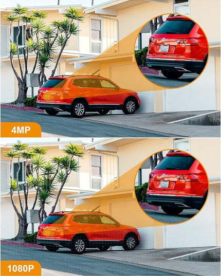 Imou Security Camera Outdoor with Floodlight and Sound Alarm, 4MP QHD Pan/Tilt 2.4G Wi-Fi Camera, IP66 Weatherproof 2.5K Bullet Camera, Full Color Night Vision IP Camera with 2-way Talk, Cruiser Imou
