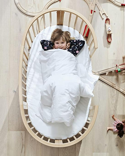 Stokke Sleepi Bed Extension, White - Convert Sleepi Mini Crib Into Sleepi Bed - Suitable for Children Up to 3 Years - Mattress Sold Separately - Extends Bed to 50 Inches - LeafyLoom