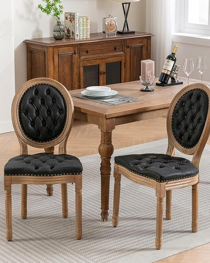 NicBex Haerin-SD-00121-LWJ Dining Chairs, 23"x19.1"x37.2", Black - LeafyLoom