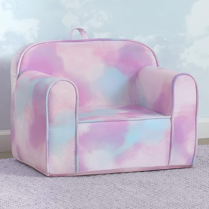 Delta Children Cozee Chair for Kids for Ages 18 Months and Up, Tie Dye - LeafyLoom