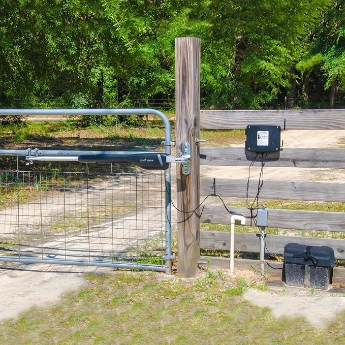 Mighty Mule MM571W-A Automatic, Single Gate Opener - Upgraded, Black MightyMule