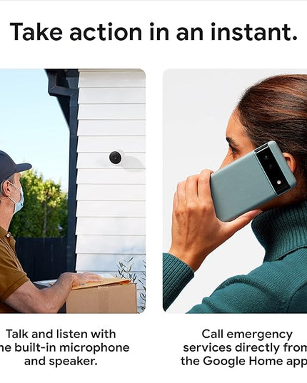 Google Nest Cam Outdoor or Indoor, Battery - 2nd Generation - 1 Pack GoogleLLC