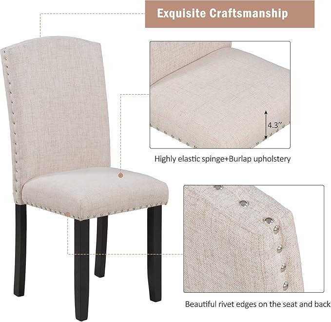 Modern Elegant Style Dining Set for 6 Table and 4 Upholstered Chairs and Bench for Family Kitchen Dinette Room, White, 60" L x 36" W x 30.3" H, Marbled Veneer Tabletop - LeafyLoom