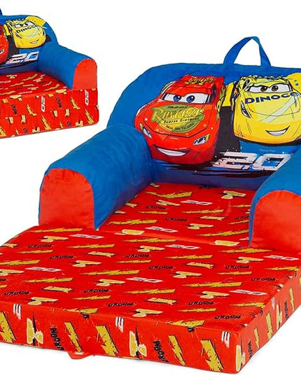 Delta Children Cozee Buddy Flip-Out Kids Chair, Cars - LeafyLoom