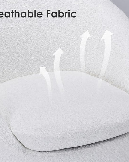 Farini Swivel Accent Chair,Swivel Barrel Chair, Comfy Round Oversized Accent Chair for Living Room Bedroom(Beige) - LeafyLoom