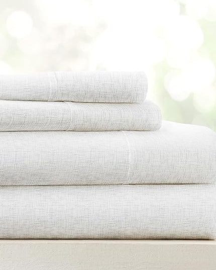 Linen Market 4 Piece California King Bedding Sheet Set (White) - Sleep Better Than Ever with These Ultra-Soft Cooling Bed Sheets for Your California King Size Bed - Deep Pocket Fits 16" Mattress - LeafyLoom