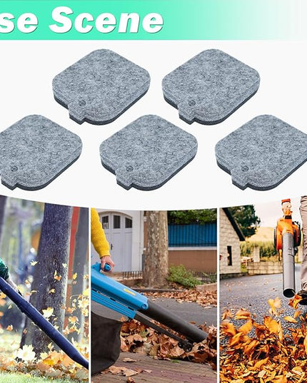 Adefol 5Pcs Air Filter for Stihl BG55 BG45 BG46 BG65 BG85 SH85 SH55 BR45 BR45C Backback Leaf Blower Replace 42291201800 - LeafyLoom