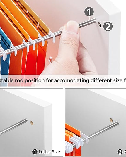 Yaheetech File Cabinet Mobile Letter Size File Organization Unit Mobile Lateral Filing Cabinet Printer Stand for Home and Office,White - LeafyLoom