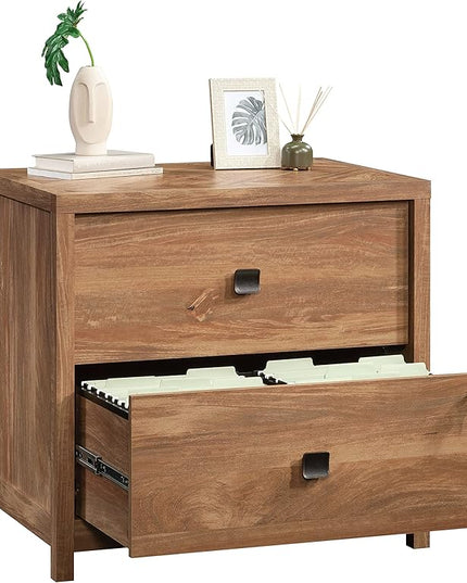 Sauder Cannery Bridge Lateral File, L: 31.73" x W: 22.05" x H: 29.76", Sindoori Mango finish - LeafyLoom