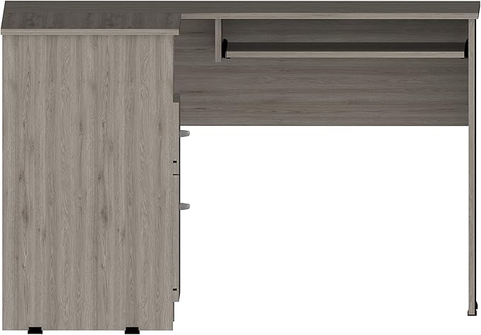 NicBex Kimberly-DW-00011-LWJ Home Office Desks, 47.2"x41.3"x47.2", Light Gray - LeafyLoom