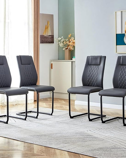 NicBex Haerin-SD-00321-LWJ Dining Chairs, 16"x16"x38", Gray - LeafyLoom
