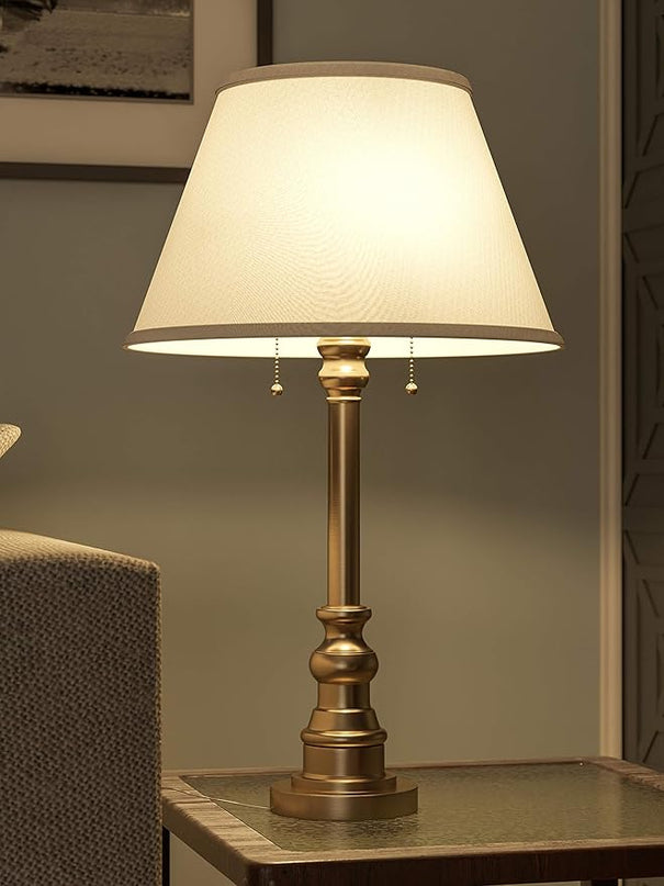 Kenroy Home 30437AB Spyglass Table Lamps, Large, Antique Brass - LeafyLoom