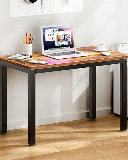 DlandHome 31.5 Inches Small Computer Desk for Home Office Table Writing Table for Small Spaces Study Table Laptop Desk (Retro) - LeafyLoom