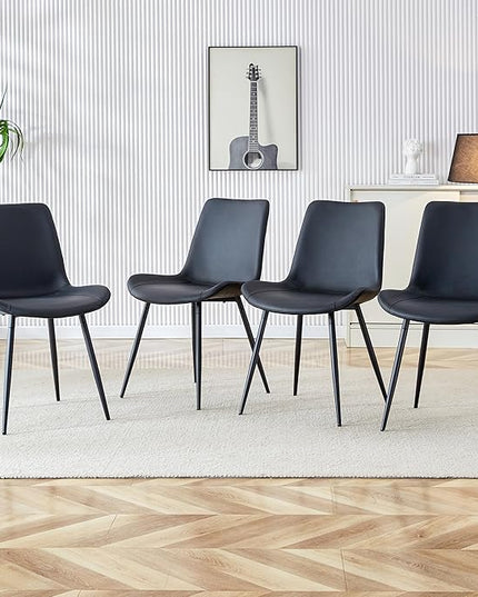 NicBex Haerin-SD-00316-LWJ Dining Chairs, 19.6"x18.5"x32.6", Black - LeafyLoom