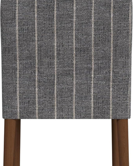 HomePop Classic Parsons Dining Chairs, Gray Midnight Woven Stripe (Single Pack) - LeafyLoom