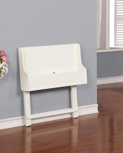 Linon Home Décor Mable White Folding Desk - LeafyLoom