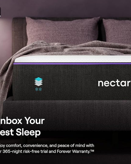 Nectar Premier Twin Mattress 13" - Medium Firm Gel Memory Foam Mattress - 5 Layers of Comfort - Dual Action Cooling Tech - 365-Night Trial - Forever Warranty,White - LeafyLoom