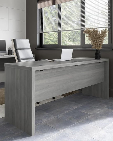 Bush Business Furniture Echo Computer Desk, 72W, Modern Gray - LeafyLoom