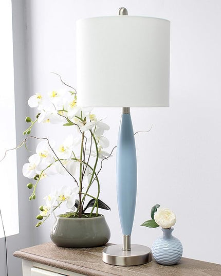 Elegant Designs LT3308-BLU Needle Stick Table Lamp, Blue - LeafyLoom