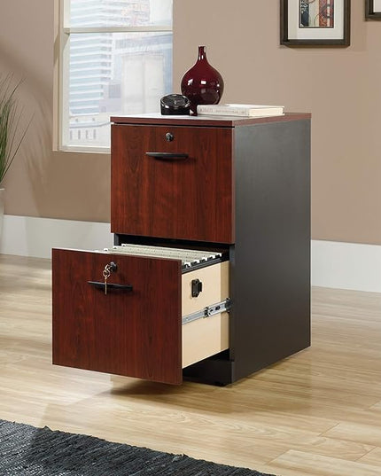 Sauder County Line Dresser, L: 15.55" x W: 19.45" x H: 28.54", Classic Cherry Finish - LeafyLoom