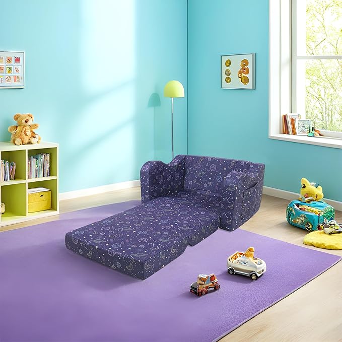 Ulax furniture Toddler Chair, Kids Armchair, Kids Ultra-Soft Snuggle Foam Filled Chair for Boys and Girls - LeafyLoom