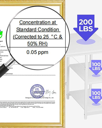 JOISCOPE 60 Inches Computer Office Desk with Table Power Outlets,Home Office White Desk with Storage Shelves and USB & Type-C Outlet for Bedroom, Home Office, Morden Simple Writing Table, White - LeafyLoom