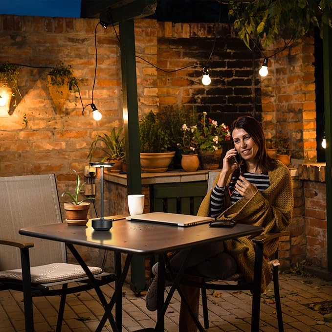 Cordless Table Lamps, LED Battery Powered Rechargeable Portable Touch Battery Operated lamp, Table Light Modern USB Lantern Bedside Lamp, Dining/Bedroom/Bar/Reading Lamp - LeafyLoom