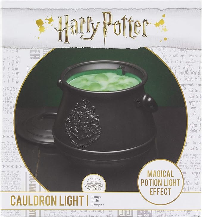 Paladone Harry Potter Cauldron Light with Color Changing Bubbling Effect Harry Potter Bedroom Decor - LeafyLoom