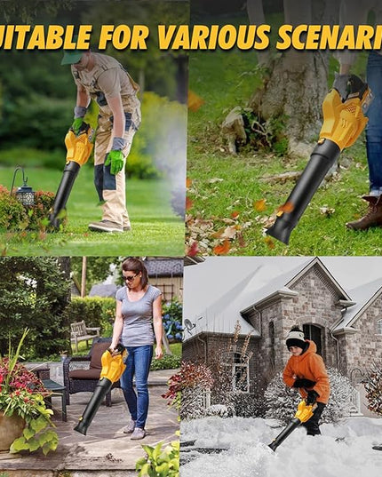 Leaf Blower Cordless for DEWALT 20V Max Battery (No Battery), Electric Leaf Blower Cordless with 5 Speed Modes, Battery Powered Leaf Blowers - LeafyLoom