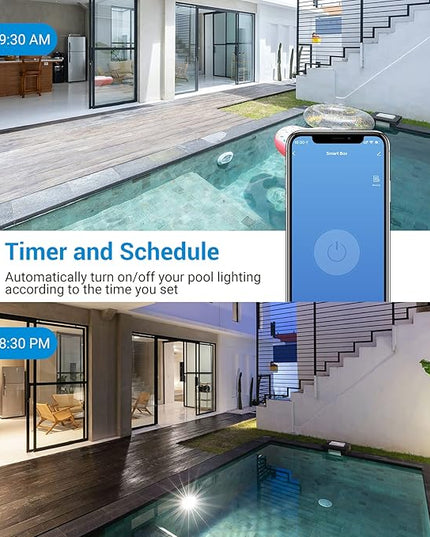 DEWENWILS Pool Timer, WiFi Timer Switch, Heavy Duty 40A 120-277 VAC 2HP, Compatible with Smart Phone, Alexa, Google Assistant, ETL Listed Milky DEWENWILS