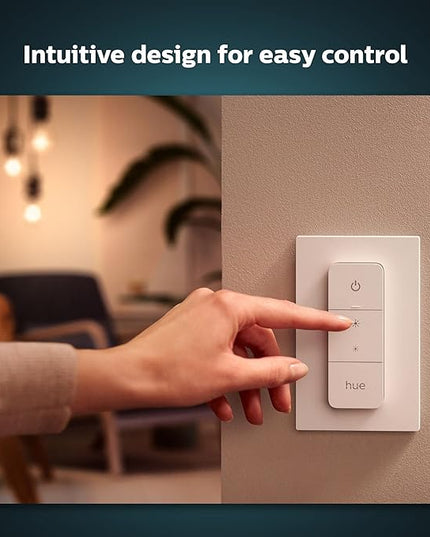 Philips Hue Wall Tap Dial Light Switch 1 Pack and Smart Dimmer Switch 1 Pack - Requires Hue Bridge - Control Hue Lights PhilipsHue