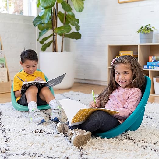 ECR4Kids Leaf Floor Seat, Rocker Chair, Contemporary, 6-Piece - LeafyLoom